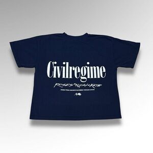 Civil Regime Roses from Concrete Navy Tee
